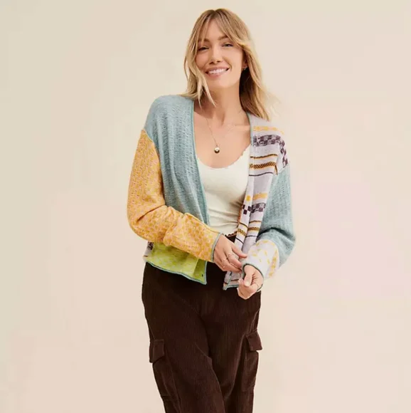 Free People Sweaters Free People Artistic Blue And Orange